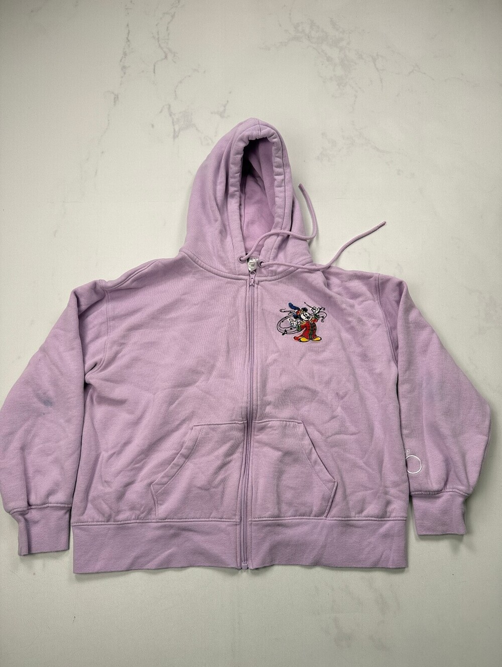 Disney 100 Hoodie Lilac Modern Statement Piece - Womens M